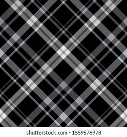 Seamless pattern in great grey and black  colors for plaid, fabric, textile, clothes, tablecloth and other things. Vector image. 2
