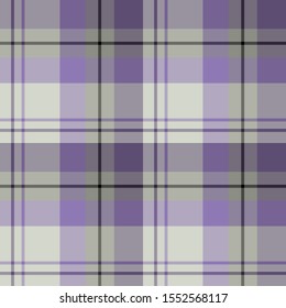 Seamless pattern in great grey, violet and black colors for plaid, fabric, textile, clothes, tablecloth and other things. Vector image.