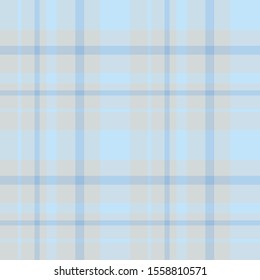 Seamless pattern in great light grey and blue  colors for plaid, fabric, textile, clothes, tablecloth and other things. Vector image. 