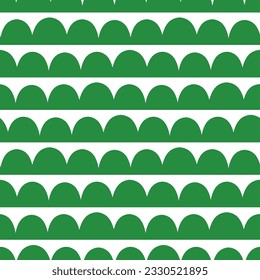 Seamless pattern with green abstract shapes