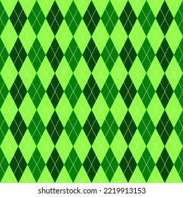 seamless pattern green and argyle background