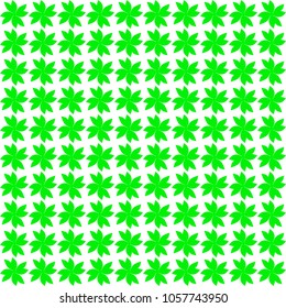 Seamless pattern, green beautiful leaves on a white background, for interior design, wallpaper
