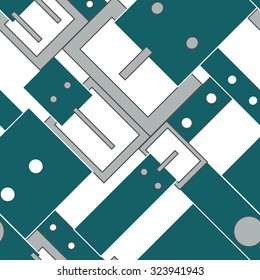 seamless pattern with green belts