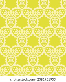 Seamless pattern green blossom botanical wedding design wallpaper scrapbooking design for invitation, cards, packaging design 