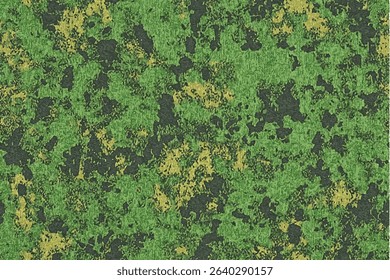 A seamless pattern of green and brown camouflage, simple vector art, flat design, high resolution.Camouflage seamless pattern. Hunting camouflage background. 