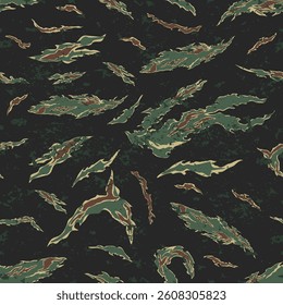Seamless pattern green camouflage reed leaves for fabrics grunge