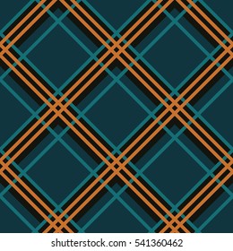 Seamless pattern green checkered. Vector backdrop. Cell scottish tartan.