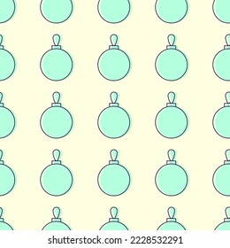 Patrón transparente de bauble de Navidad verde para sitios web e impresión en varias superficies 