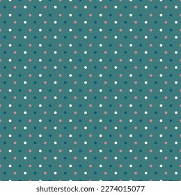seamless pattern Green circle accessories Simple shapes wallpaper, polka dots, geometric backgrounds, round backgrounds, ethnic motives. Digital paper. Textile printing. Web design. Abstract. Vector 