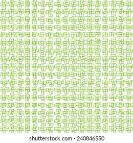 Seamless pattern in green color. Inspired by banknote and money security watermark design, as well as currency, check (cheque) or ticket guilloche ornaments and background decoration. Vector.