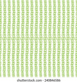 Seamless pattern in green color. Inspired by banknote and money security watermark design, as well as currency, check (cheque) or ticket guilloche ornaments and background decoration. Vector.