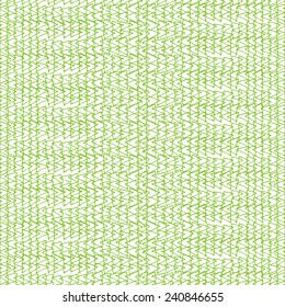 Seamless pattern in green color. Inspired by banknote and money security watermark design, as well as currency, check (cheque) or ticket guilloche ornaments and background decoration. Vector.