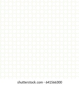 Seamless pattern in green color made of circles. Inspired of banknote, money design, currency, note, check or cheque, ticket, reward. Watermark security. Vector.