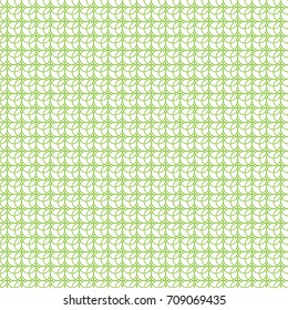 Seamless pattern in green color made of circles. Inspired of banknote, money design, currency, note, check or cheque, ticket, reward. Watermark security. Vector.