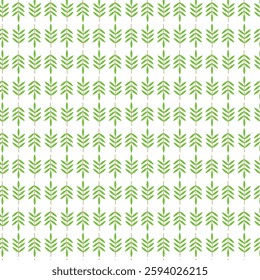 Seamless pattern green color on white background