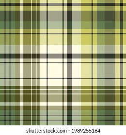 Nahtlose Muster in grünen Farben für Plaid, Stoff, Textilien, Kleidung, Tischdecken und andere Dinge. Vektorbild. 

