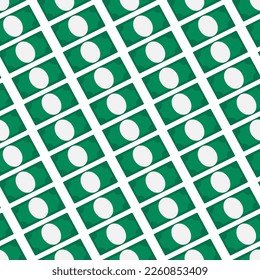 Seamless pattern of green dollars banknotes. Banknotes in a row diagonally. Simple money pattern. Currency, savings, wealth. The theme of finance and economics. Vector illustration