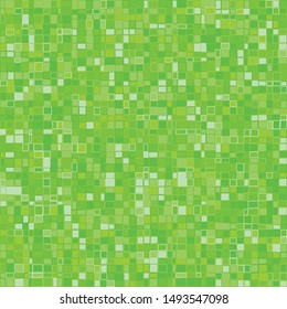 Seamless pattern. Green forest camouflage, consisting of quadrangles with a stroke.