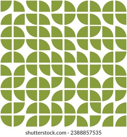Patrón transparente con formas geométricas verdes
