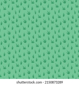 seamless pattern of green grass- vector illustration