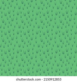 seamless pattern of green grass- vector illustration