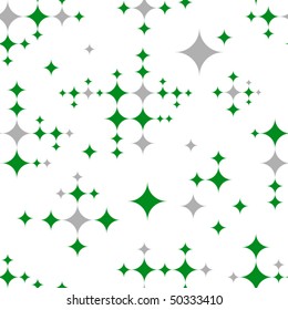 Seamless pattern with green and grey squares