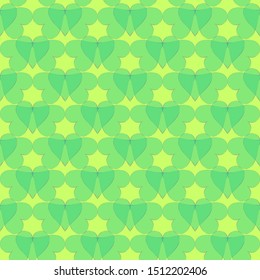 a seamless pattern of green hearts
