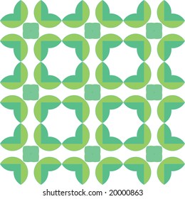 seamless pattern of green leaves