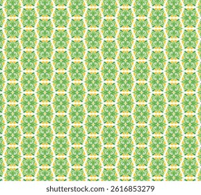 seamless pattern with green leaves