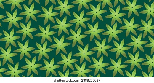 Fondo de hojas verdes de patrón sin soldadura 