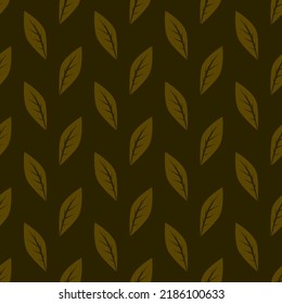 Seamless pattern of green leaves  for wallpaper, backdrop, gift wrapper, or textile