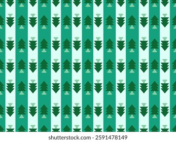 Seamless pattern of green leaves with white elements such as plastic, batteries, silver and pine trees. Looks natural.