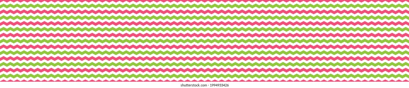 Patrón sin foco con chevron verde y rosa