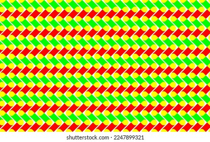 seamless pattern with green and red stripes