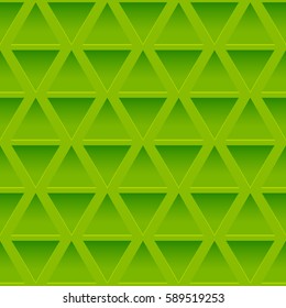 Seamless pattern with green relief ornate