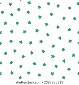 Patrón sin fisuras con estrellas pequeñas verdes
