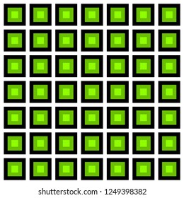 Seamless pattern green square