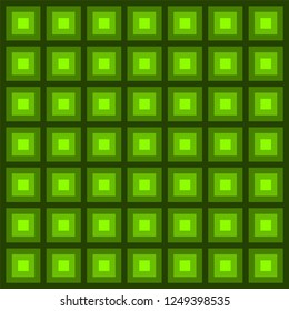 Seamless pattern green square