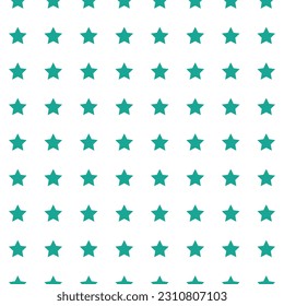 Seamless pattern with green stars