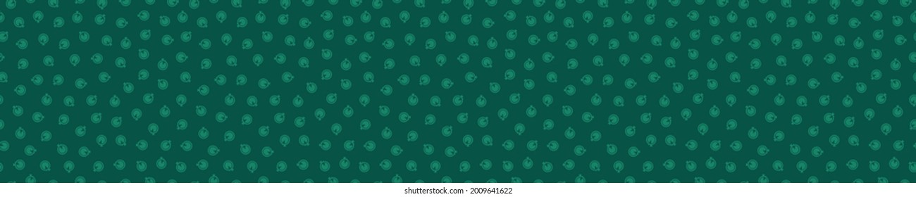 Seamless pattern with green stopwatch icons