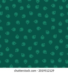 Seamless pattern with green stopwatch icons