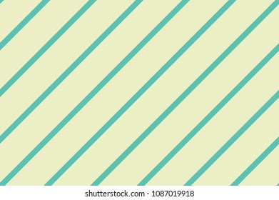 Seamless pattern. Green Stripes on yellow background. Striped diagonal pattern For printing on fabric, paper, wrapping, scrapbooking, banners Background with slanted lines Vector illustration