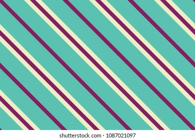 Seamless pattern. Green Stripes on yellow background. Striped diagonal pattern For printing on fabric, paper, wrapping, scrapbooking, banners Background with slanted lines Vector illustration