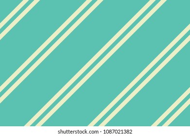 Seamless pattern. Green Stripes on yellow background. Striped diagonal pattern For printing on fabric, paper, wrapping, scrapbooking, banners Background with slanted lines Vector illustration
