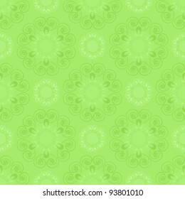 Seamless pattern in green  tones