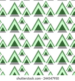 seamless pattern green trees