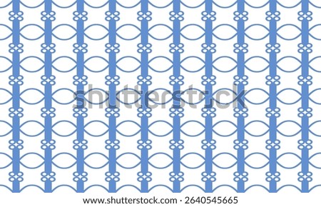 seamless pattern with green trees, blue leaves design for fabric painting or wallpaper or plant shop, illustration of branches with blue oval, vertical column strip, grid strip