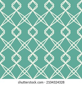 Seamless pattern with green and white colour background, geometric pattern. Vector illustration.