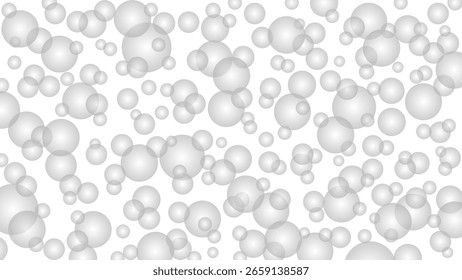 Seamless pattern with grey drops. Grey water background. Magic water drops wallpaper.