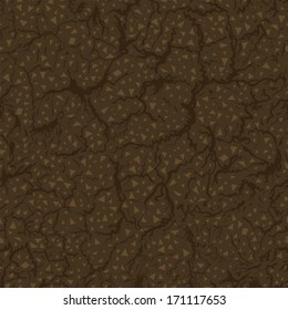 Seamless pattern of ground inside. Vector Illustration